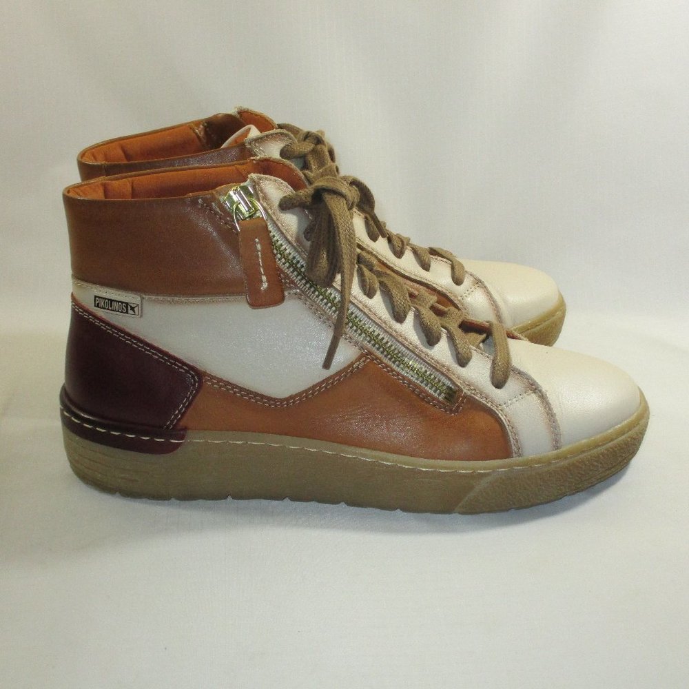 Pikolinos Soft Leather Lace-Up Ankle Boots 38/7.5